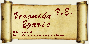 Veronika Egarić vizit kartica